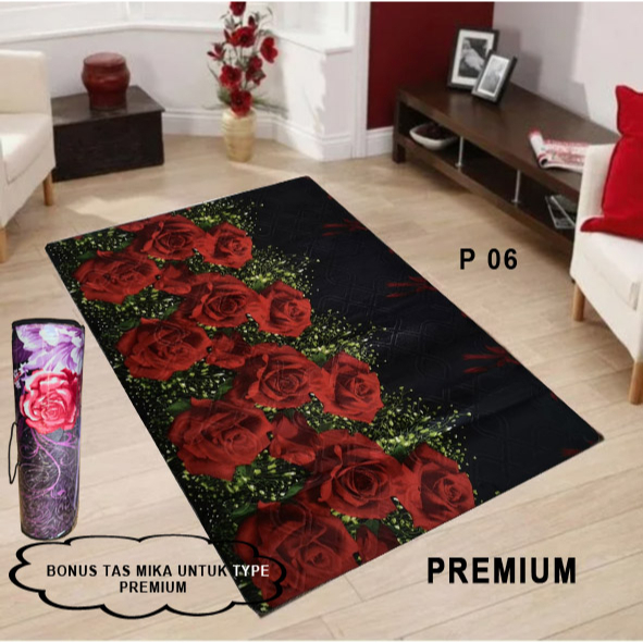 [150 x 190 Cm] Karpet Malaysia PREMIUM tebal 20MM + TAS