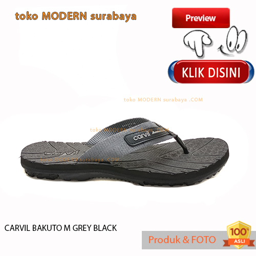 Sandal pria casual sandal jepit spons flip flop webbing cowok CARVIL BAKUTO