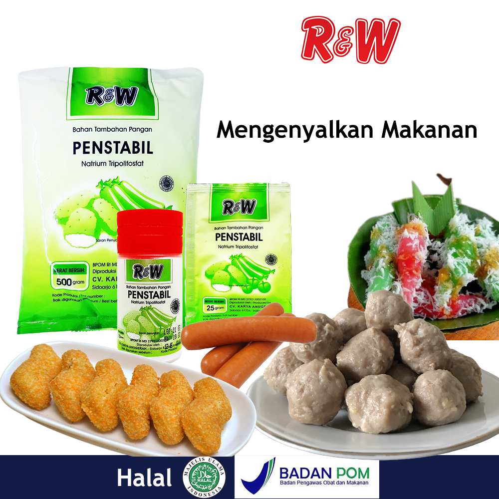 Pengenyal Penstabil Bakso Mie Nugget Rajawali R&amp;W RW 500 g 1 KARTON