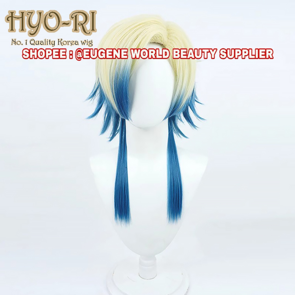 READY STOCK - RAMBUT PALSU FULL WIG MICHAEL KAISER ANIME BLUELOCK WIG COSPLAY ANIME BLUE LOCK WIG CO