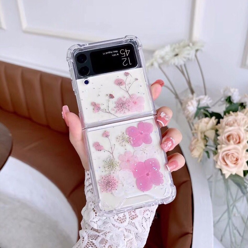 SAMSUNG Z FLIP 4 Z FOLD 4 FLIP4 ZFLIP4 ZFOLD5 ZFLIP4 ZFLIP 3 Motif Bunga Kering Dried Flower Glitter Readystock ZFLIP5 READY