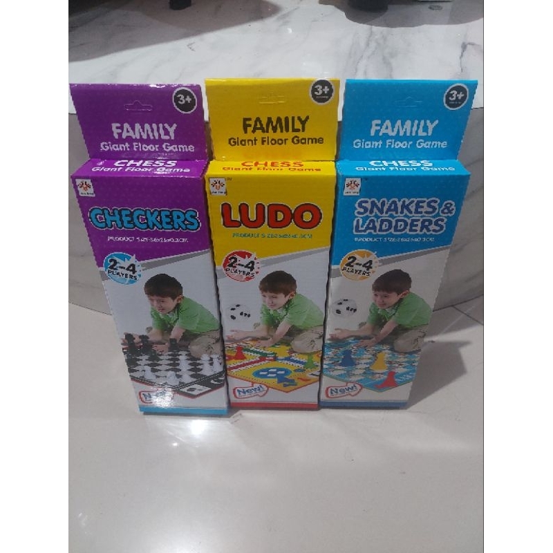 PERMAINAN KELUARGA ULAR TANGGA CATUR DAN LUDO SET
