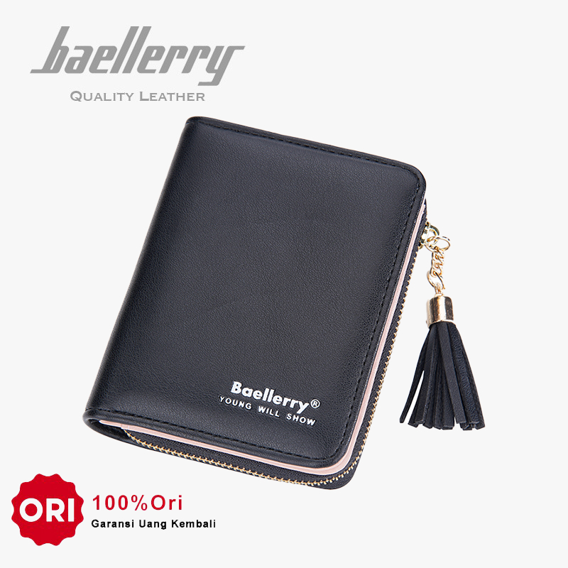 BAELLERRY N3244 Dompet Wanita Kecil Dompet Lipat Bahan Kulit PU Leather Premium WATCHKITE WKOS