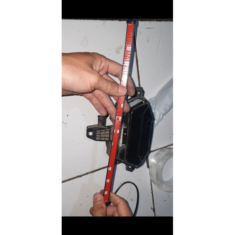 Lampu led running sein multi fungsi 30cm warna merah sein kuning