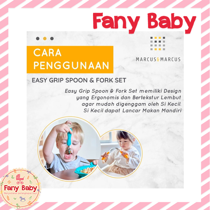 Marcus &amp; Marcus Feeding Spoon 6m+/Sendok Makan Bayi