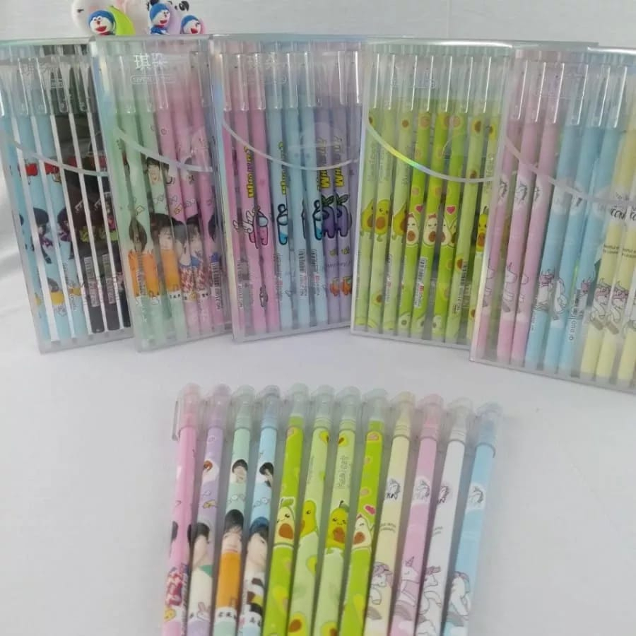 [ITROLSP ]  1 Lusin Erasable Gel Pen / Pulpen Gel - Bisa Dihapus /Bolpoin Gel Bisa Dihapus-lucu