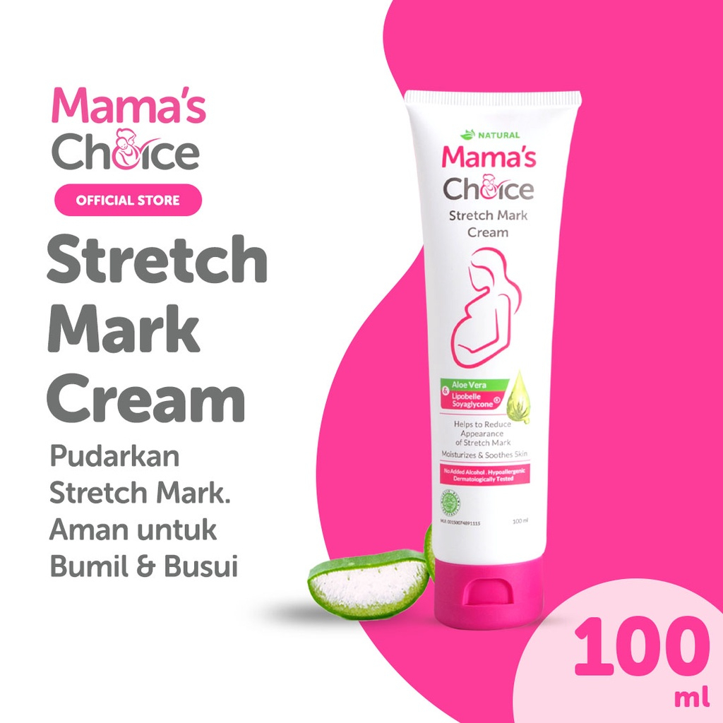 ORIGINAL Mama's Choice Stretch Mark Cream 100ml / Mamas Choice Cream Anti Strech Mark 100 ml / Mama ChoiceCream Bekas Melahirkan dan Hamil / Krim Selulit / LEDI MART