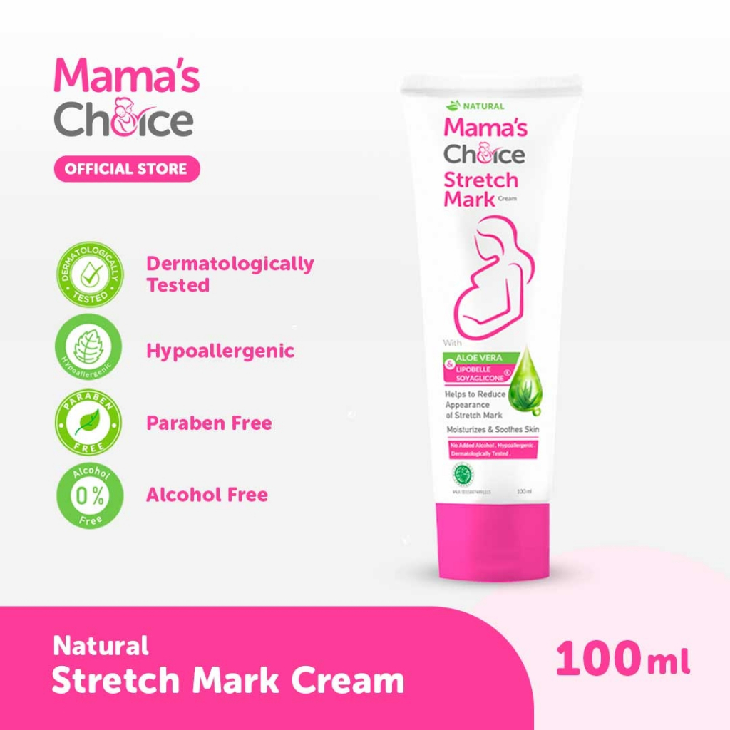 ORIGINAL Mama's Choice Stretch Mark Cream 100ml / Mamas Choice Cream Anti Strech Mark 100 ml / Mama ChoiceCream Bekas Melahirkan dan Hamil / Krim Selulit / LEDI MART