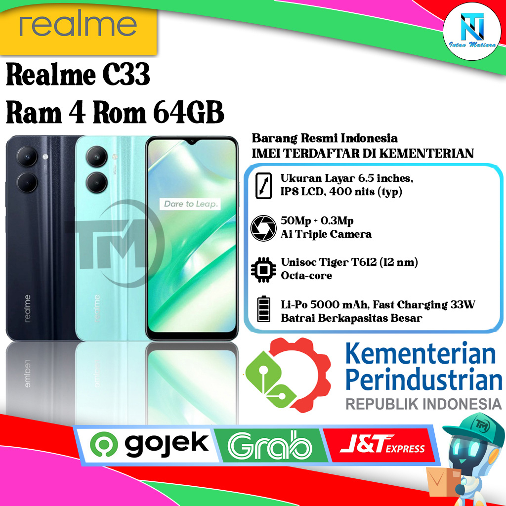 Realme C33 Ram 4 Rom 64GB
