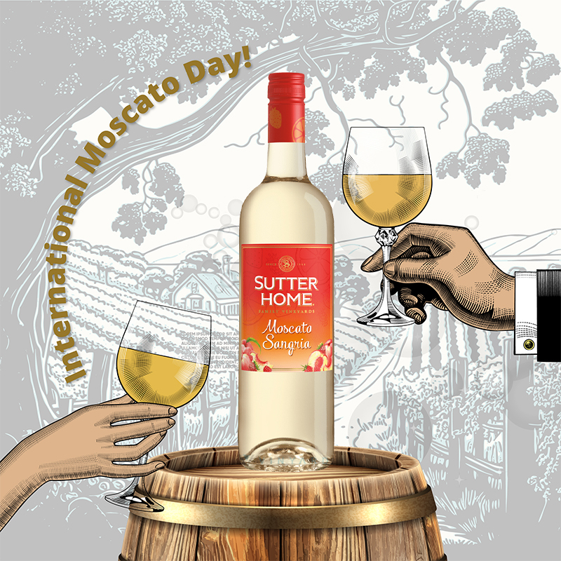 Sutter Home Moscato Sangria 750 Ml ( Original &amp; Resmi By Vinyard )