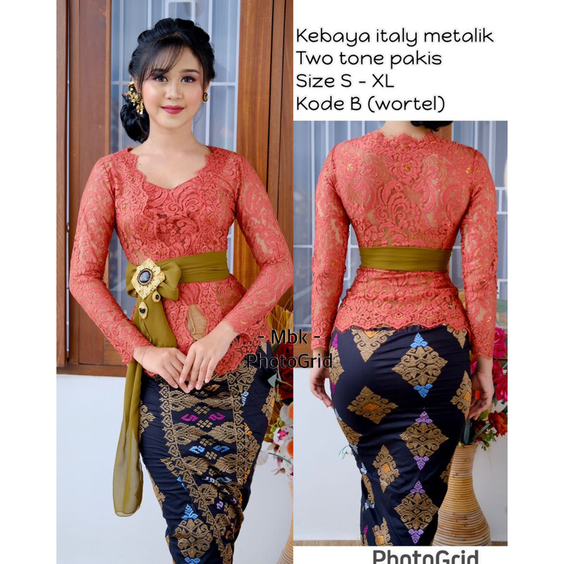 kebaya metalik