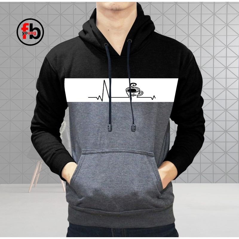 SWEATER HOODIE KAOS KUPLUK PRIA LENGAN PANJANG KOMBINASI