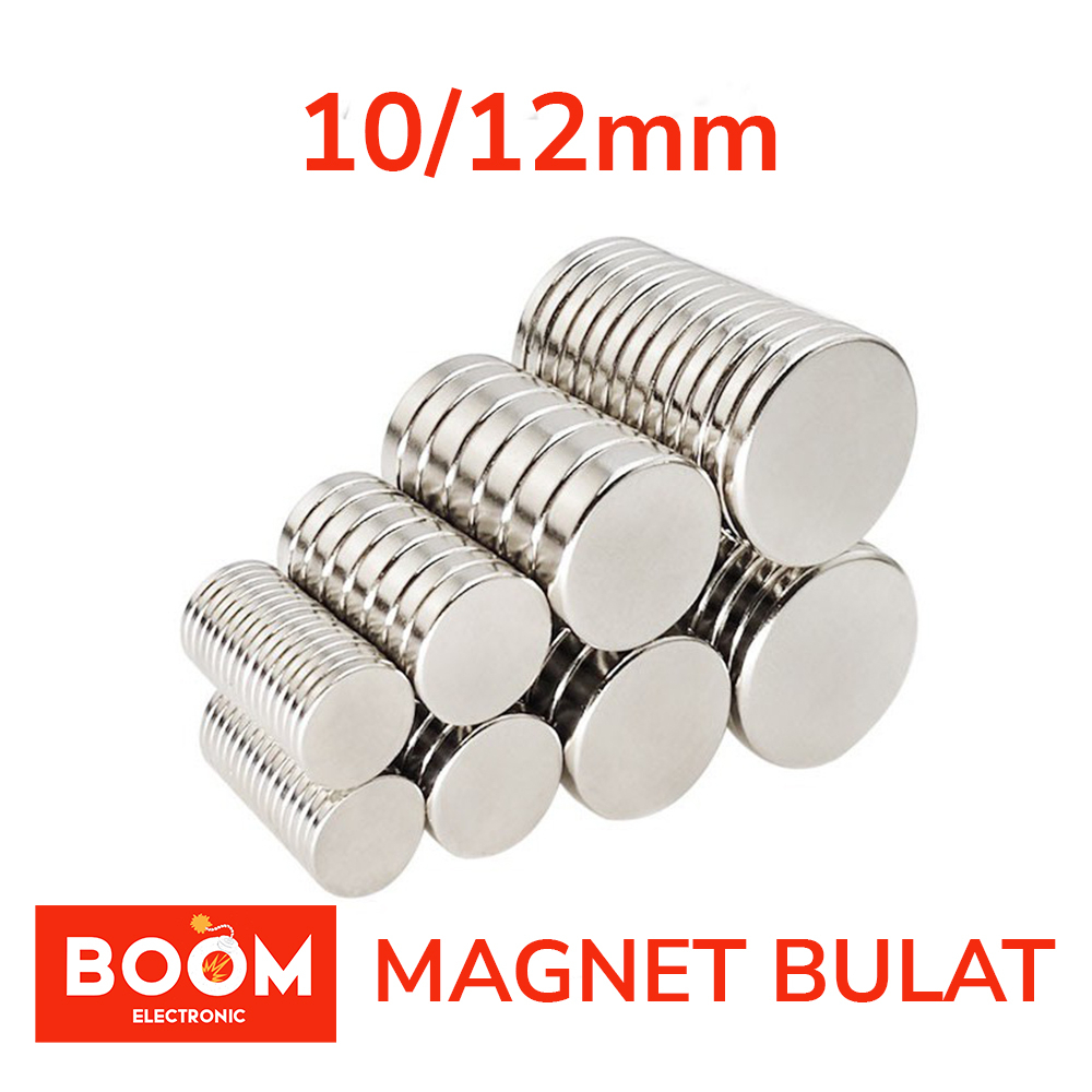 Magnet Neodymium Bulat Diameter 10mm/ 12mm