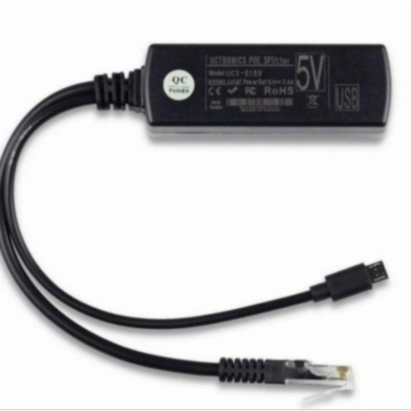 Poe Spliter Injector 48 V -2A Micro USB / Spliter Poe