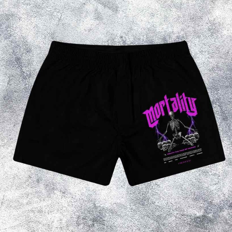 Sweatpants boxer tema &quot;Mortality&quot;