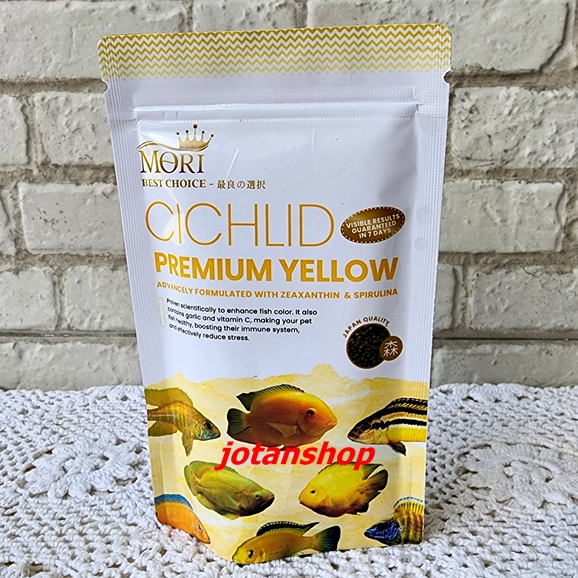 MORI PREMIUM CICHLID Chiclid Ciklit Pakan Makanan Pelet pellet Ikan Kecil 100 gr 100gr