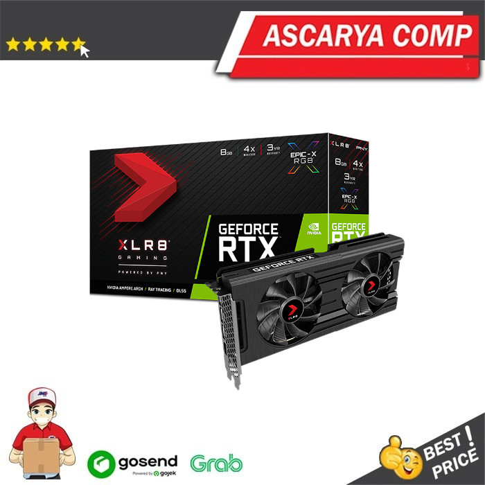 PNY GeForce RTX 3050 8GB GDDR6 XLR8 Gaming REVEL EPIC-X RGB Dual Fan