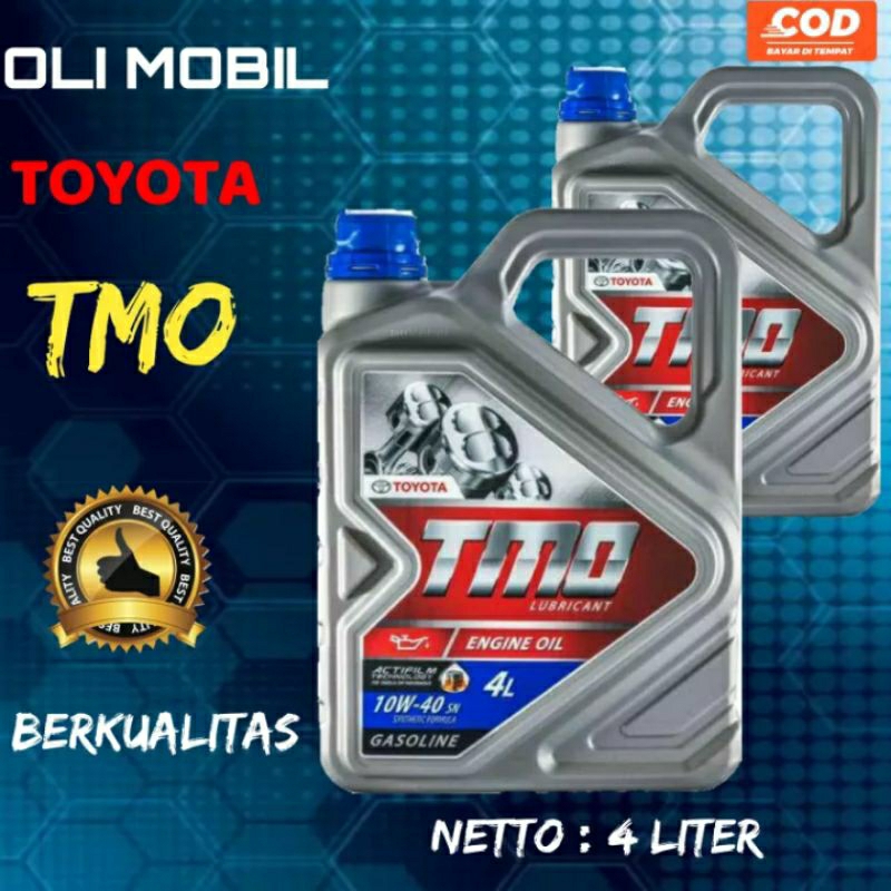 OLI MESIN MOBIL TOYOTA TMO 4 LITER SAE 10W-40 GASOLINE ENGINE