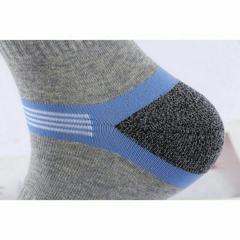 Kaos Kaki Olahraga Pria Quick Drying Breathable Men Socks 39 - 45 wz173 Dark Blue