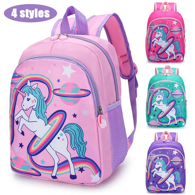 MOEZHA TAS _ TAS RANSEL ANAK PEREMPUAN MOTIF (KUDA PONNY) TAS SEKOLAH ANAK CEWEK TK SD BAHAN KANVAS DINIER