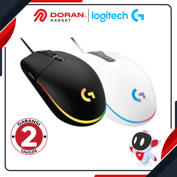 Logitech G102 Mouse Gaming Kabel Wired RGB Lightsync with Macro 6 Button - Garansi 2 Tahun