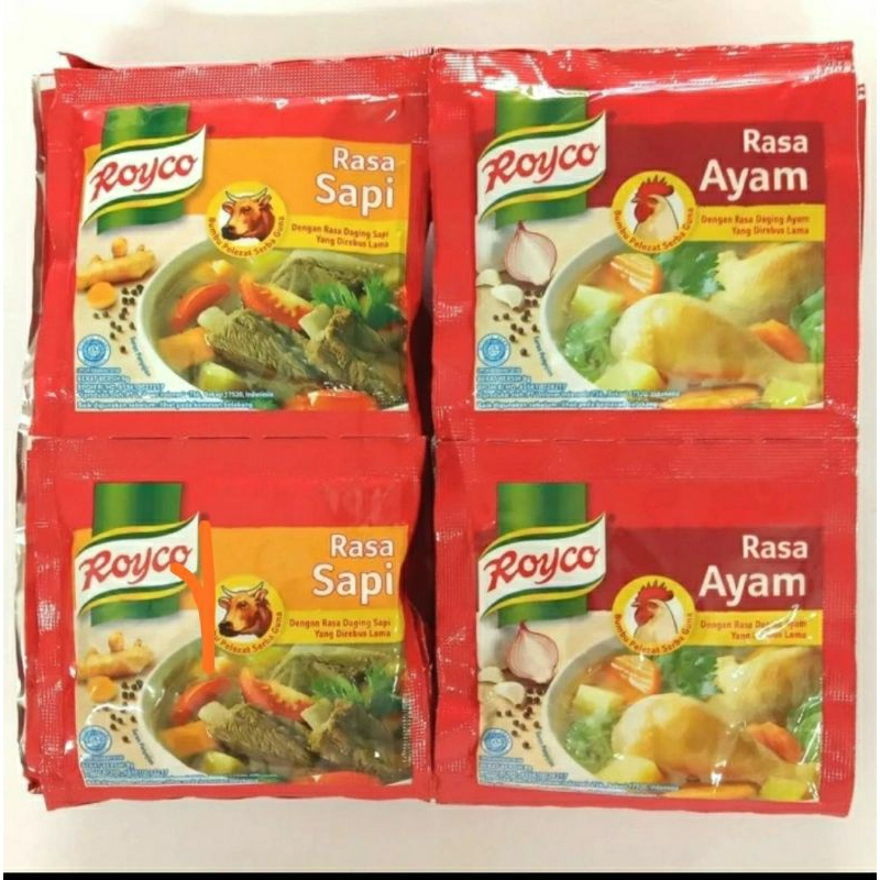 

penyedap kaldu royco sachet | isi 12 sachet