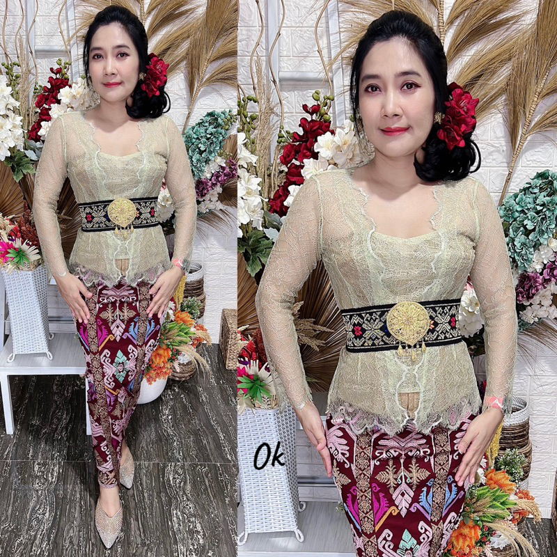 baju jadi brokad metalic santily