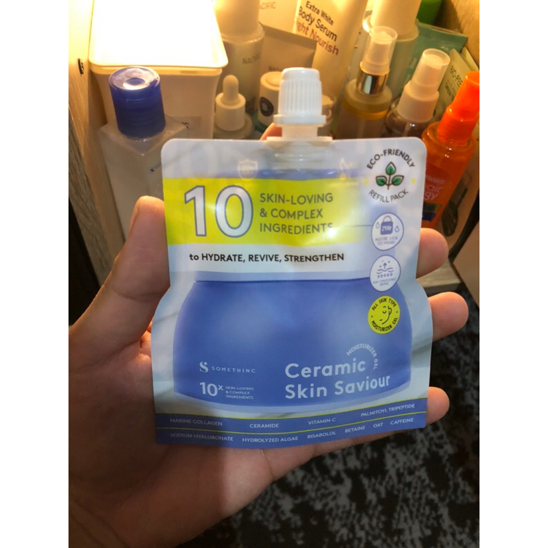 [ NEW ] somethinc ceramic skin savior refill , preloved somethinc ceramic skin savior , somethinc mo