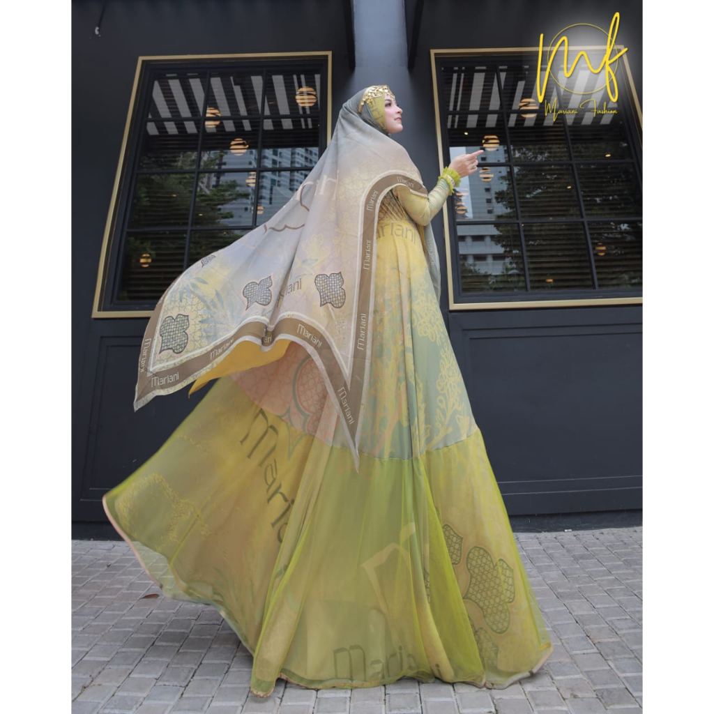 GAMIS SYARI PREMIUM TERBARU FITRI SERIES GAMIS MEWAH BY MARIANI FASHION