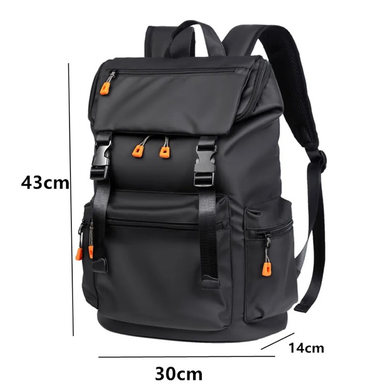 Mochillastore - Tas Ransel Pria Kapasitas Besar Tren Fashion Perjalanan Luar Ruangan Tas Gunung Ransel Bisnis Kasual Ransel Komputer Laptop