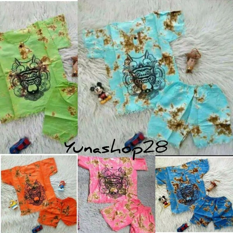 BAJU SETELAN ANAK BARONG BALI BARONG BALI ANAK. 1-8Tahun