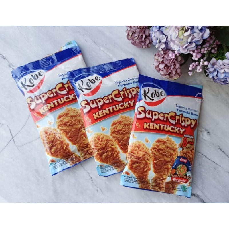 

Tepung Bumbu Kobe Super Crispy Kentucky 1 Renceng 10 Pcs