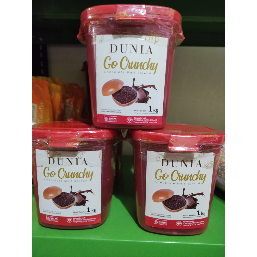 Dunia GO Crunchy Chocolate Malt 1kg - Dunia Go spread Crunchy Chocolate Malt 1 kg