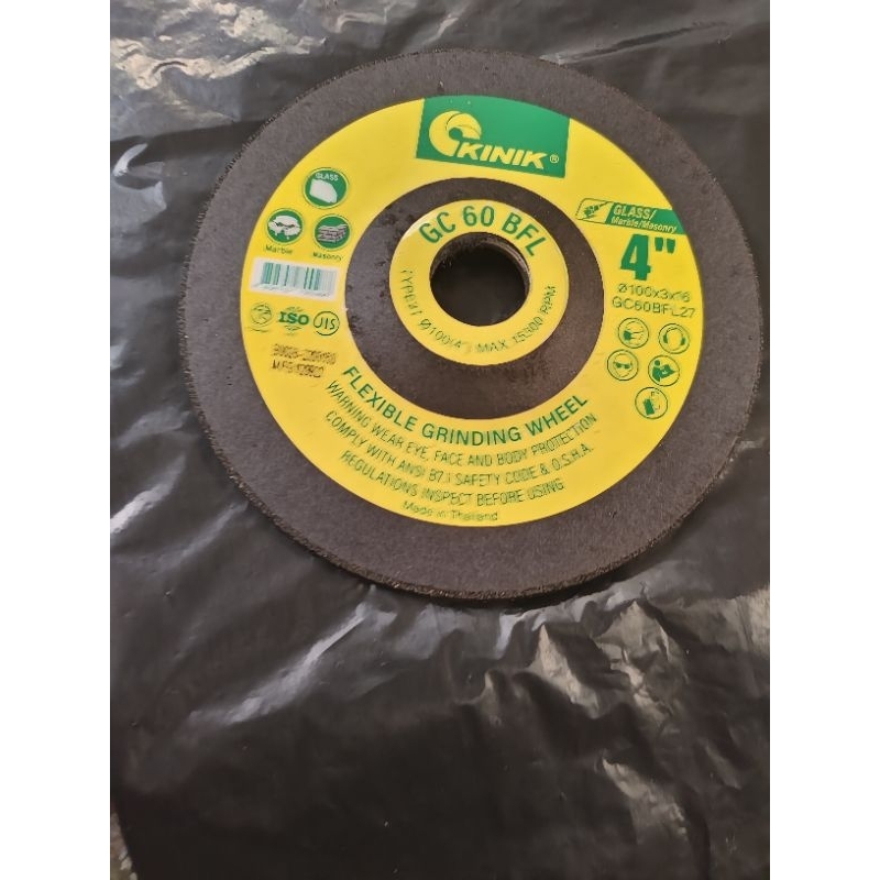 GC 60 / GC 80 Batu Mata Gerinda Flexible Wheel 4" / 4 Inch KINIK GC 60 / GC60 gc80