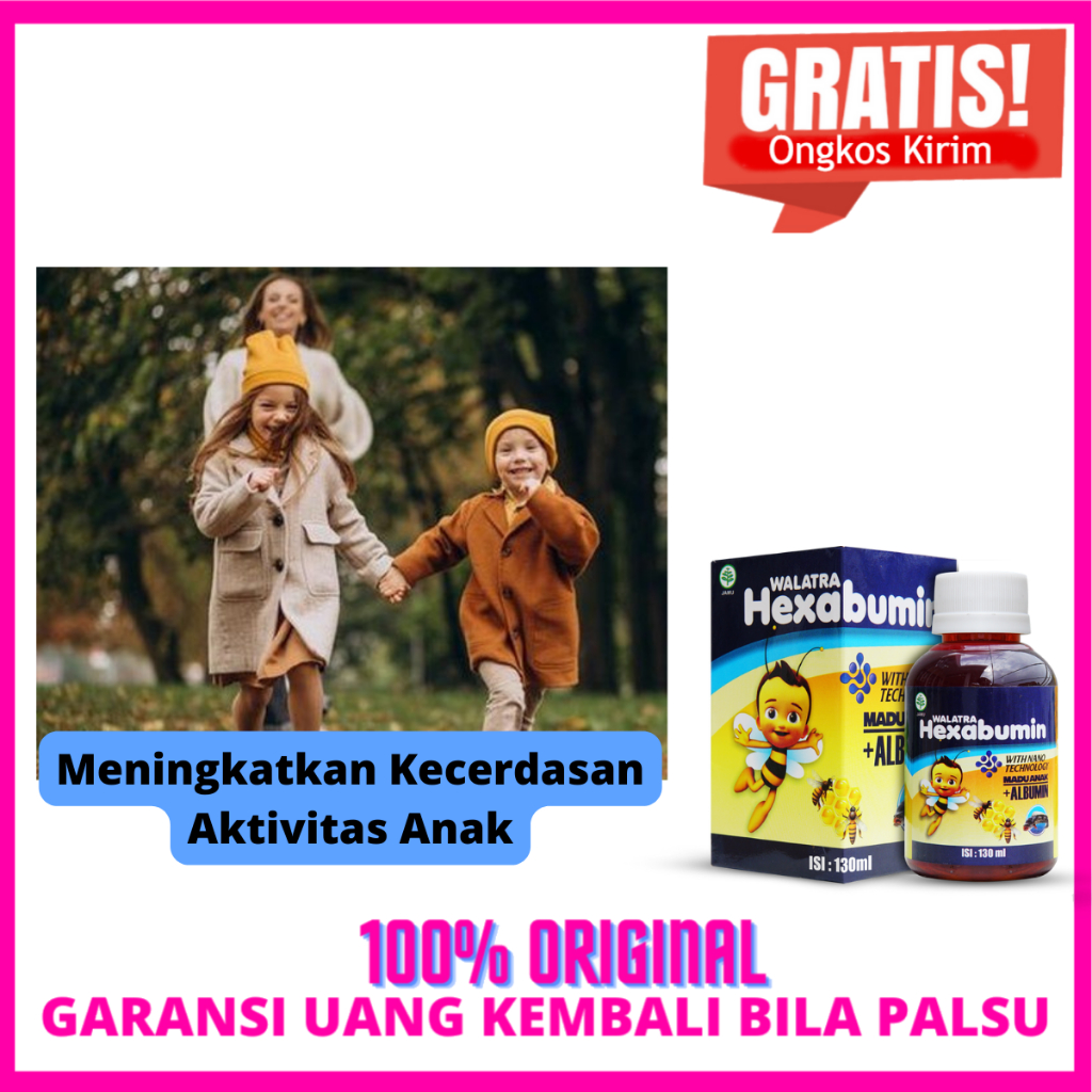 Suplemen Vitamin  Untuk Anak Menambah Kecerdasan IQ Yang tinggi Ceria Super Aktif Hex