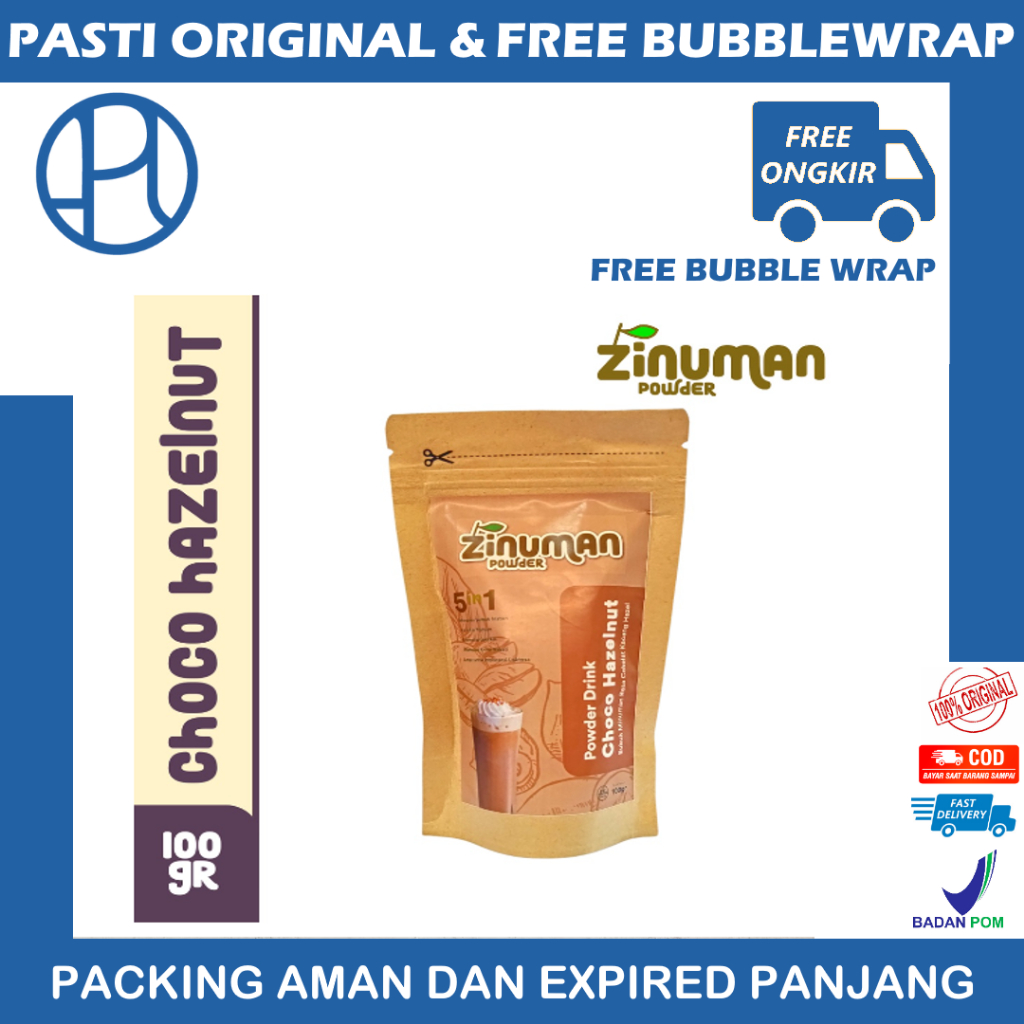 ZINUMAN POWDER RASA CHOCO HAZELNUT 1000GR