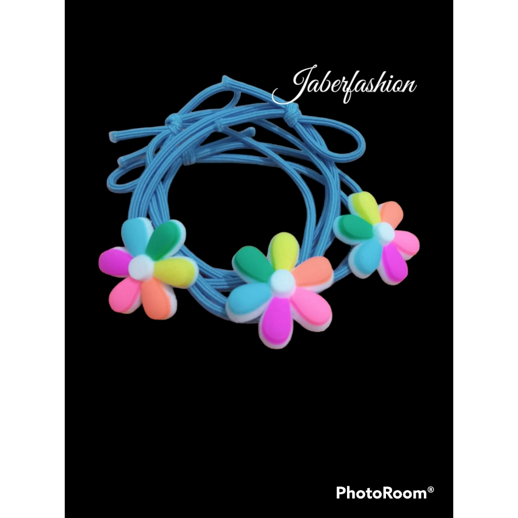 IKAT RAMBUT KOREA Ikat Rambut Juga Bisa Jadi Gelang Unyu-Unyu Cantik Menawan Mewah Dengan Clay Menja