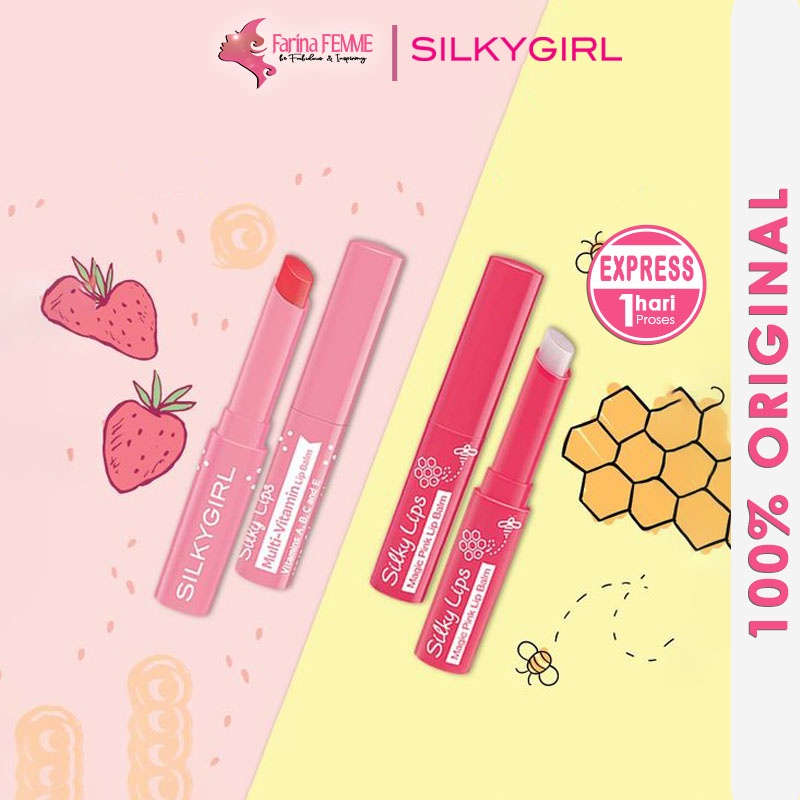 SILKYGIRL Magic Lip Balm Pink Cherry / Strawberry / Fragrance Free