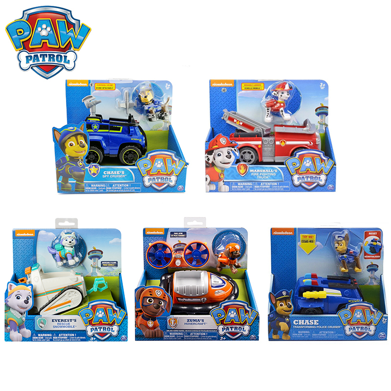 Figure Paw Patrol Rescue Dog with a Vehicle Spin Master Original