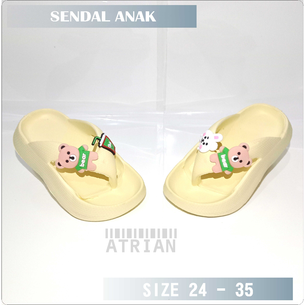 SENDAL JEPIT ANAK PEREMPUAN BERMOTIF / SENDAL ANAK PEREMPUAN MODEL BARU