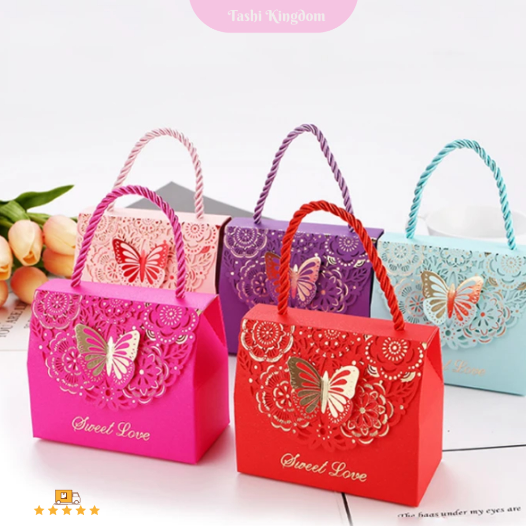 

Kotak tas Wedding kotak coklat kotak kue box kado pesta pernikahan kotak kupu kupu tas kado unik