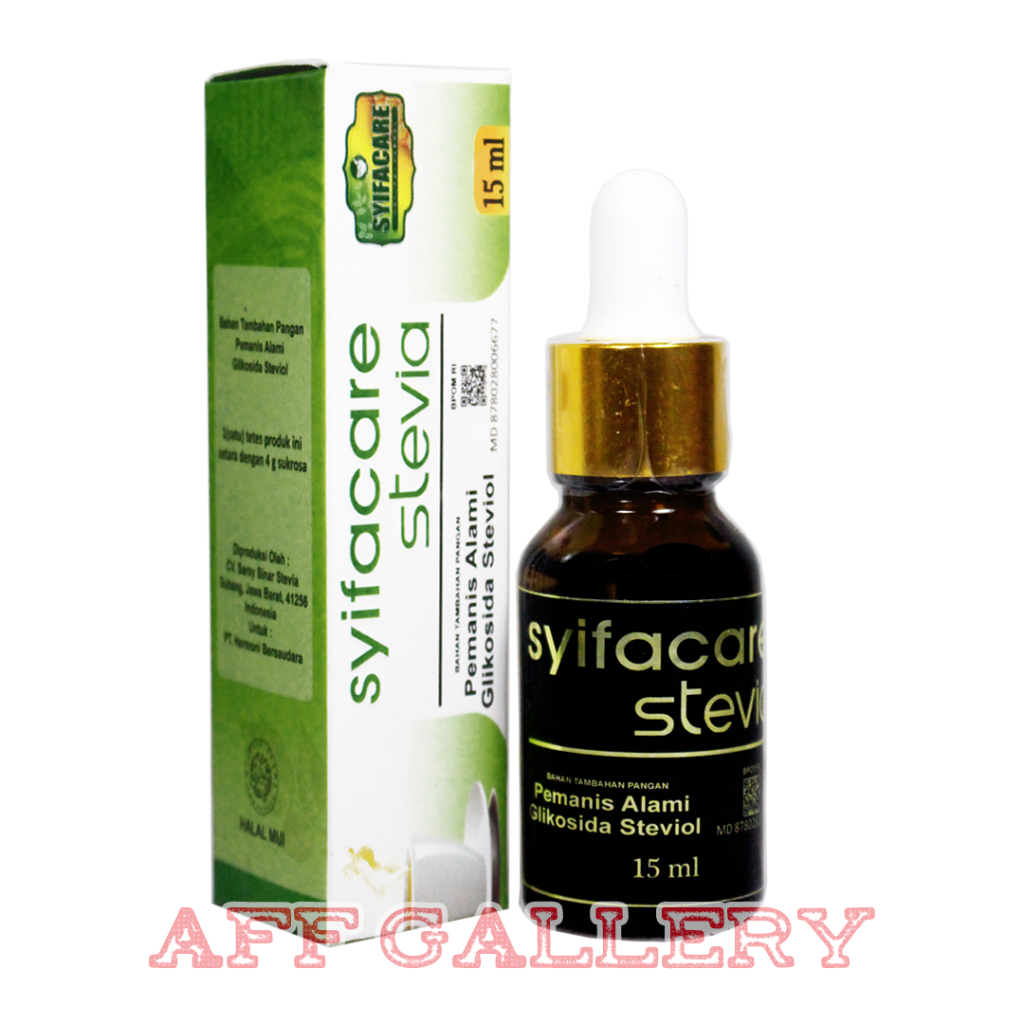 

Syifacare STEVIA 15ml - Pemanis Alami Pengganti Gula - Non Kalori
