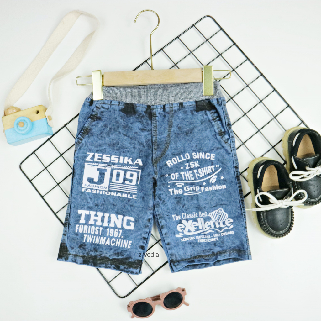 Celana Jeans uk 3-5 Tahun / Jeans Pendek Anak Laki Polos Pants Jins Denim Murah Import Cowok