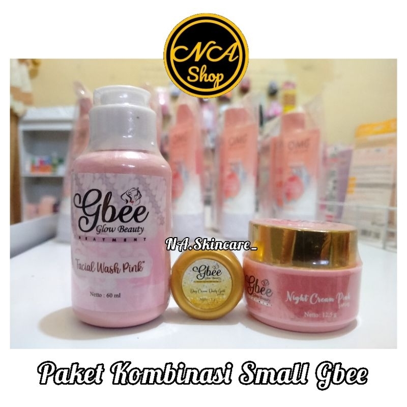 NA Skincare | Paket Kombinasi Kinclong Small Gbee Glow Beauty | Paket Gbee Glow Beauty | Eceran Gbee