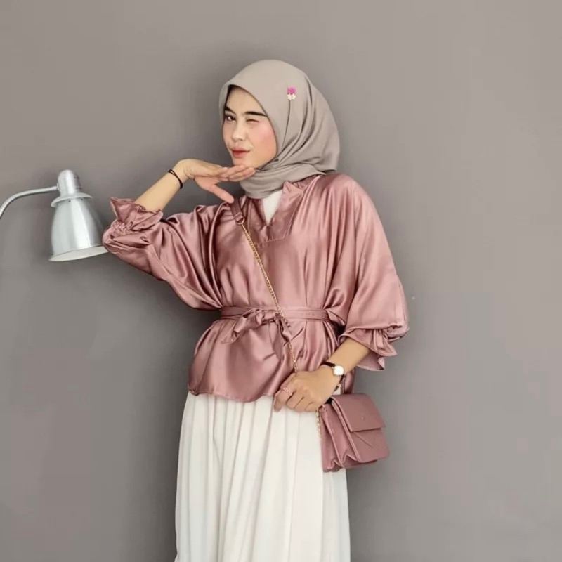 MARA BLOUSE SATIN - Cirebon Cloth