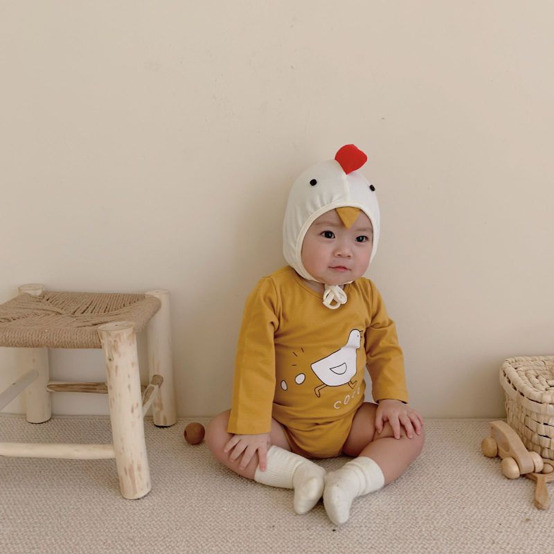 BABY K2 - jumper longsleeve chicken  + topi kode 00334