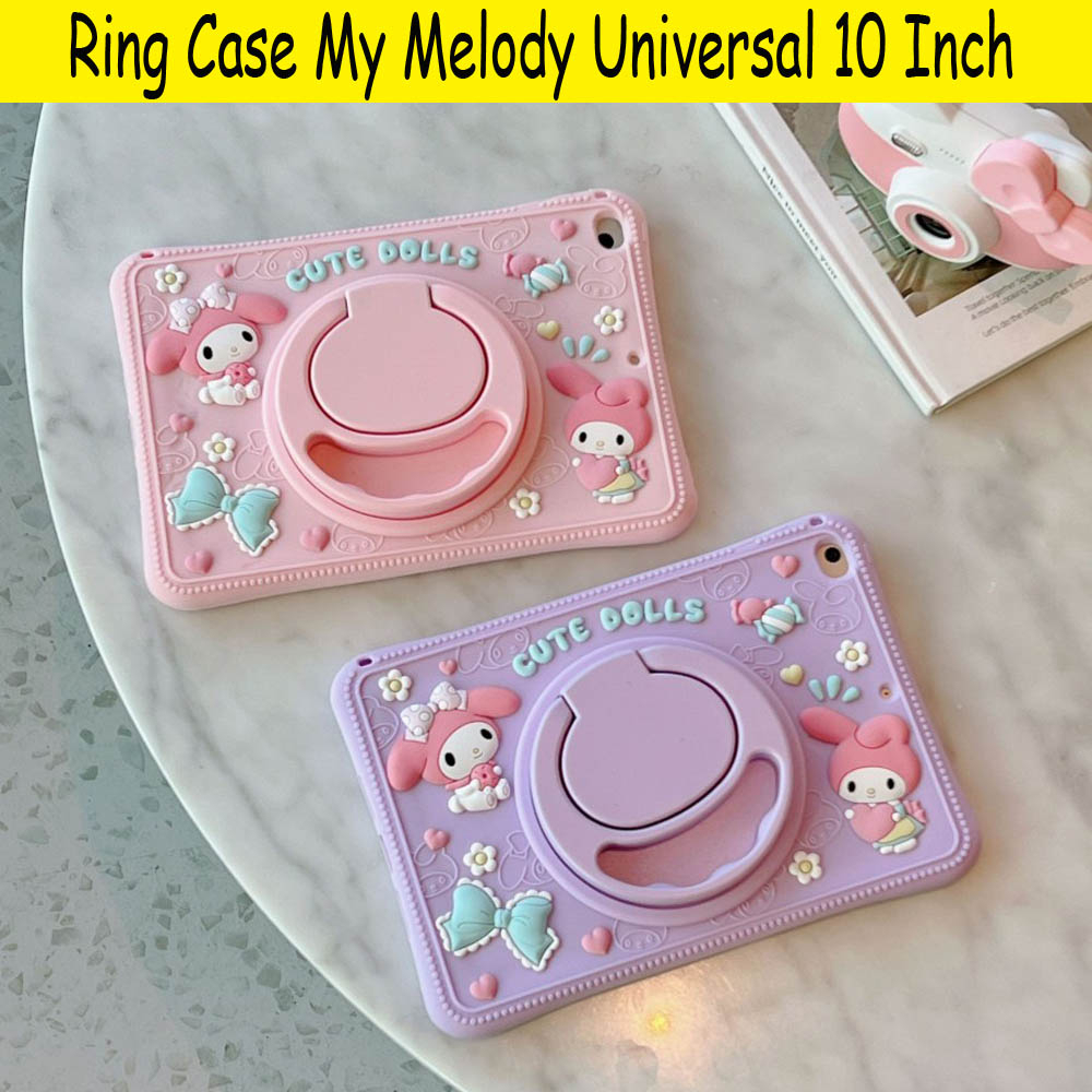 Advan Tab Sketsa 2 Softcase Rotate Melody Ring Strap Stand Cover Tali