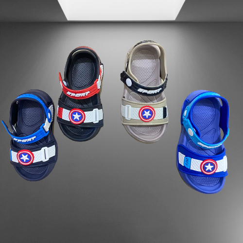 Sanlie Sandal Anak Cowo Tali Belakang Karakter Panda Lucu Ringan 528