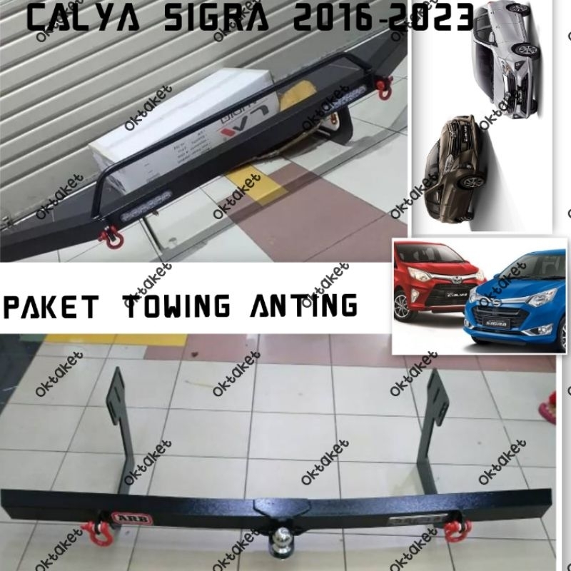 paket towing depan belakang besi Bumper ARB calya sigra 2016 2018 2020 2023 Anting &amp; Non anting