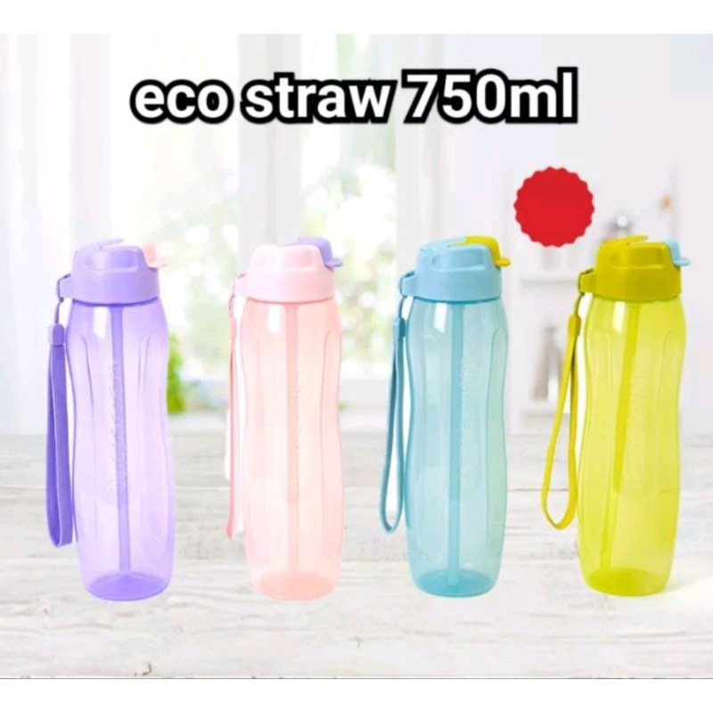 tupperware botol minum eco bottle botol straw 750ml